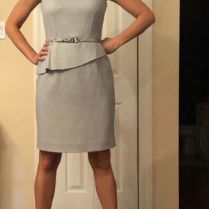 Antonio Melani Peplum Dress, Gray Antonio Melani